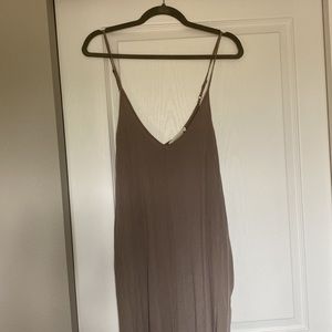 Taupe maxi dress